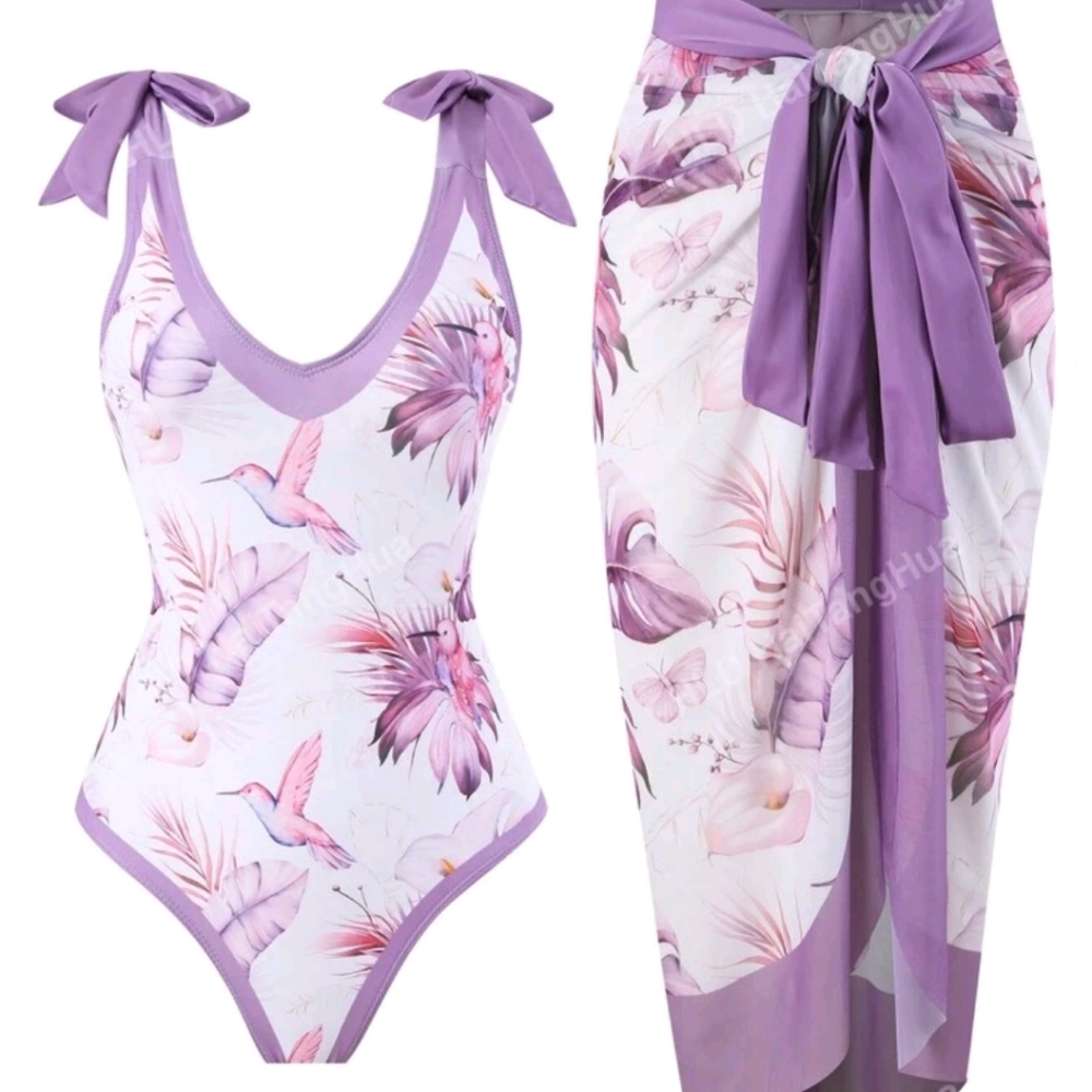 Bathing suit and skirt set